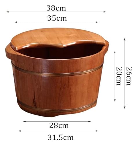 Cuenca de madera para pies spa en casa miniatura 7