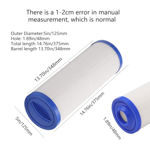 Ynzeyx 2Pcs Hot Tub Filter Cartridge Replacement, Spa Filter Compatible with Pleatco PWW50L, Unicel 4CH-949, Filbur FC-0172 - Image 2