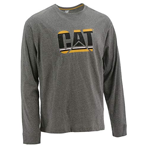 Caterpillar Men's Custom Logo L/S Tee, Power Stripe, M