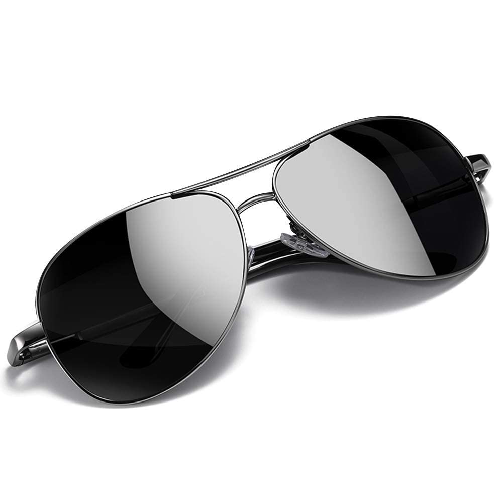 HAYDEN haizaPolarized Sunglasses For Men and Women Jade Black UV Protection Aviator Shape Goggles Sunglass (Black)-Pack of 1-image-39