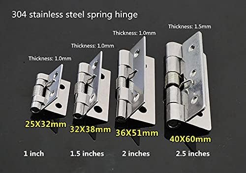 Ball Bearing Hinges, Steel Door Hinge Door Butt Hinges Folding Fixing Screw Kitchen DOOR HINGE,Hinge,Door Hinges, Bearing Hinge, Hinges304 Stainless Steel Spring Hinge Automatic Cabinet Door Wardrobe