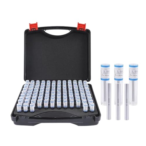 BARRINS Pin Gage 5.00-10.00mm Step 0.05mm Steel Pin Gauge Pin Measure Gauge Pin Measuring Tool 101pcs/box