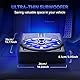 TKOWQM Auto Subwoofer,10 800W Schlanker Car Subwoofer für den Untersitz,Eingebauter Car/Track-Audio-Verstärker mit Blau LED-Umgebungslicht