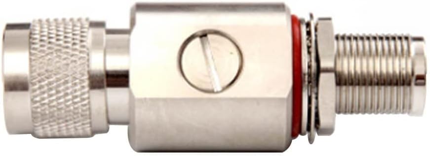 N Male to N Female Bulkhead Coaxial R-F Lightning Arrester N-JKY DC-3GHz 180Degree IP67