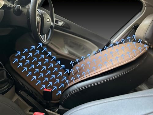 Image of Naturally Ventilated Seat Pad | Sweat-Free Driving Car Seat Cushion | Zero noise | Zero breakdowns | Zero maintenance | Zero hot seat burns from car parked in the sun | Full surface ventilation