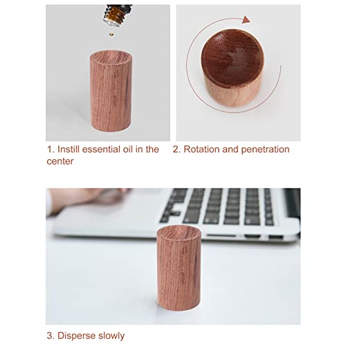Difusor aromático eléctrico de madera, 15 piezas miniatura 2