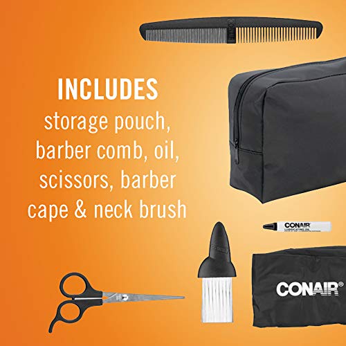 Conair HC900 Man Hair Cutting Kit For Men, Maintain A Short Hair Cut At Home With Even Cut Cordless Rotary Hair Clippers thumb #9