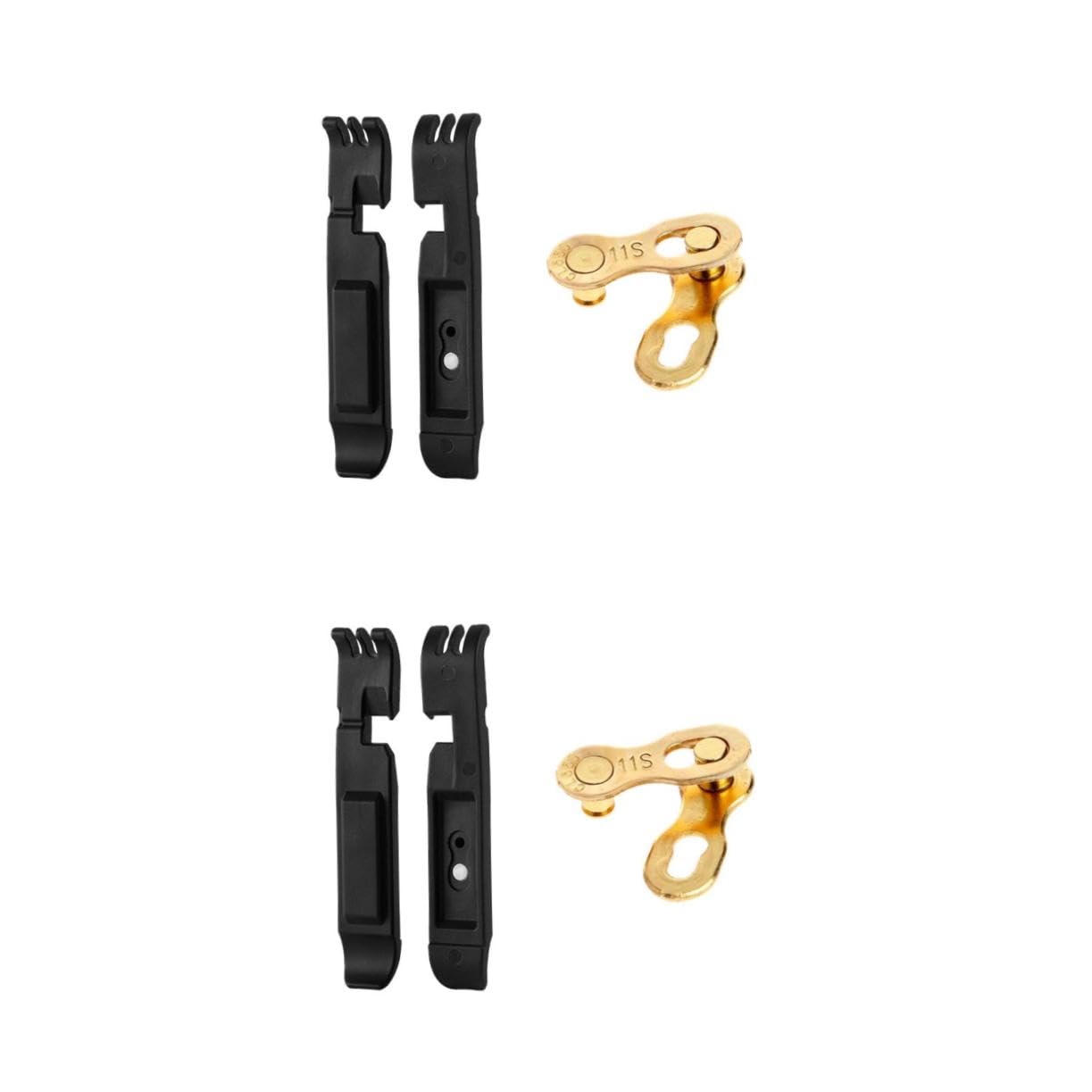 Mikikit 2pairs Tire Lever Tools for Road and Mountain Lightweight and Portable Pry Tire Stick Design Ergonomic Grip Smooth for Use