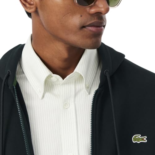 Image of Lacoste Men's Classic Fit Zipped Fleece Sweatshirt