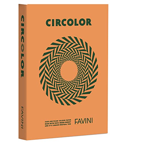 Favini 94633 Papel Circolor A4, 80 g 500 folios, Pumpkin H8 naranja Cover