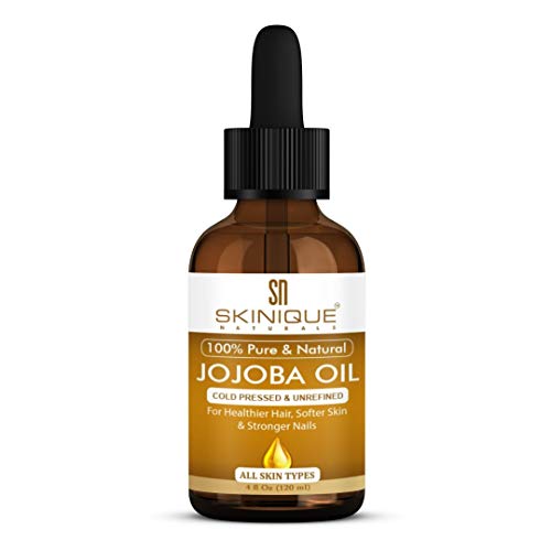 100% Pure Jojoba Oil| 3 OZ| Skinique Naturals| All-Natural Jojoba Oil - Cold Pressed - Perfect Moisturizer for Hair, Skin, Face, and Hair