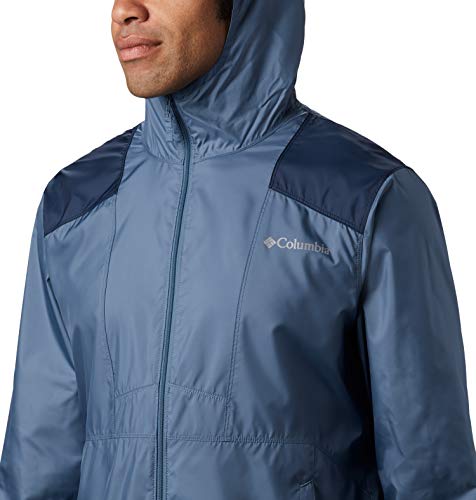 Image of Columbia Hood Polyester Regular Fit Mens Active Wear Jacket (S22-KM3972-011-P)