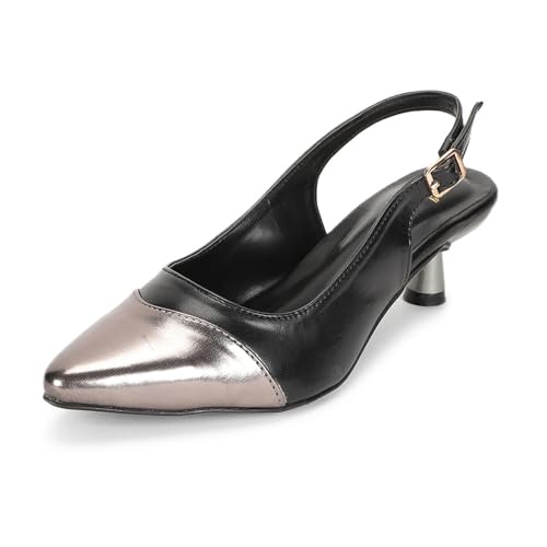 Image of Marc Loire Women Solid Pointed Toe Pump Shoes with Stilettoes Heels for Parties and Formal Occasions