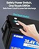 DC HOUSE Upgraded 36V 100Ah Lithium Golf Cart Battery w/Switch, 200A BMS Lifepo4 Battery with 36V 25A Charger, Bluetooth & LCD Monitor, Peak Current 670A,for Trolling Motors,Marine