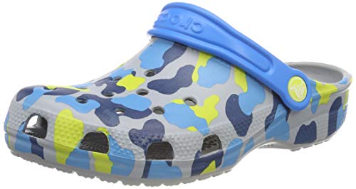 crocs Classic Seasonal Grphc Clog K, Zuecos Unisex niño, Gris (Light Grey 007b), 19/20 EU