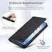 Guisessy Handyhülle für Samsung Galaxy A17 5G Hülle und 2 Schutzfolie, Premium Leder Klappbar Flip Wallet Case, [Magnet] [Kartenfach] [Standfunktion] Schutzhülle für Samsung A17, Schwarz