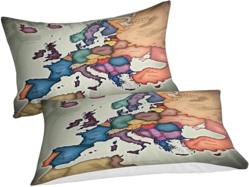 Housse de couette 155x220 carte rétro en microfibres douce - 4