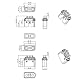 1x Paar Premium 2 Stück Antiblitz Hochstrom QS10 EC10i Goldstecker Steckverbinder Verpolsicher 180A bis 240A für KFZ PKW Boot Motorrad E-Bike E-Scooter Elektro Fahrrad Akku