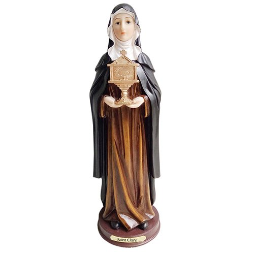 Estatua de Santa Clara de 12 pulgadas miniatura 2