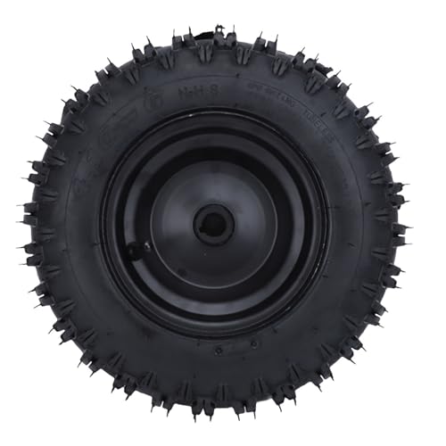 4.10‑6 Tire and Wheel Rim, 12.6" Heavy Duty Solid Replacement Tires with 19mm Bearing Bore, Suitable for Wheelbarrow, ATV, Quad, Mini Bike (1 pcs) by Fabater - Used condition - CA$24.91