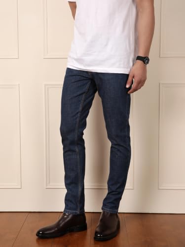 Image of WROGN Men's Cotton Stretch Jeans | Slim Tapered Fit