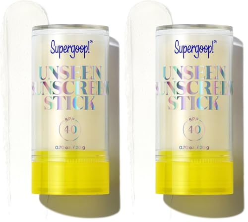 Image of Supergoop! Unseen Sunscreen Face Stick SPF 40, Clear, 0.7 oz, 2 Count
