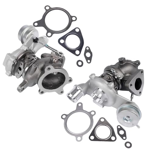 Image of GELUOXI Turbocharger Left and Right Replacement for 2010-2019 Ford Flex Explorer Sport Taurus SHO EcoBoost Lincoln MKS /MKT 3.5L V6 Engine #AA5Z6K682CA AA5E6K682BF