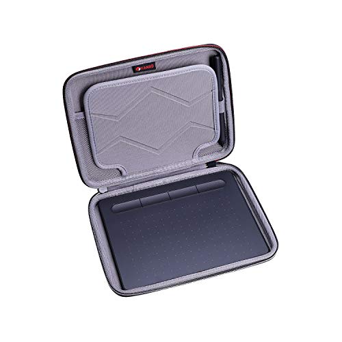 Funda para Wacom CTL4100 estuche rígido a prueba de golpes con bolsillo para cable USB
