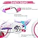 WEIZE Girls Bike for 4-7 Years Old Kids, 16 Inch Kids Bike with Training Wheels, Streamers, Basket and Doll Seat, Children Bicycles with Coaster Brake, Purple