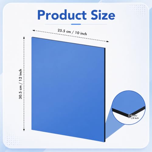 Image of Geetery 30 Pcs Colored Acrylic Sheets, 10 x 12 x 1 /8 Inch Thick Translucent Cast Acrylic Sheet, Plastic Boards for Back to School DIY Project Picture Frame, Art Craft Laser Cutting Engraving, 15 Color