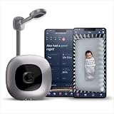 Nanit Pro Smart Baby Monitor & Wall Mount - 1080p Secure Wi-Fi Video Camera, Sensor-Free Sleep & Breathing Motion Tracker, 2-Way Audio, Sound & Motion Alerts, Night Vision, and Breathing Band - Silver