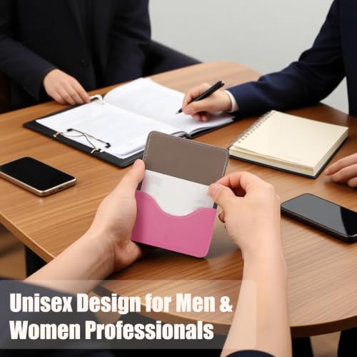 Image of Business Card Holder PU Leather with Magnetic Closure