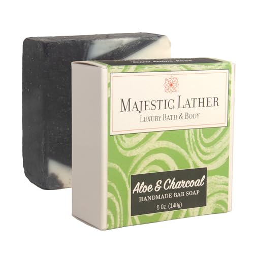 Majestic Lather Soothing Aloe & Activated Charcoal...