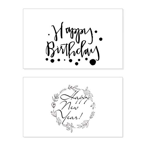 Tarjeta de felicitación de cumpleaños con diseño Best Wishes para momentos únicos