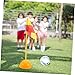 Hemoton Soccer Agility High Visibility Training Equipment for Outdoor Flag Base and Marker Pole for Soccer Drills and Practice