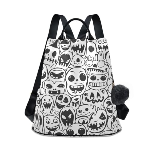 Doodle Painting Backpack Purse for Women Fashion Travel Anti-theft Daypack