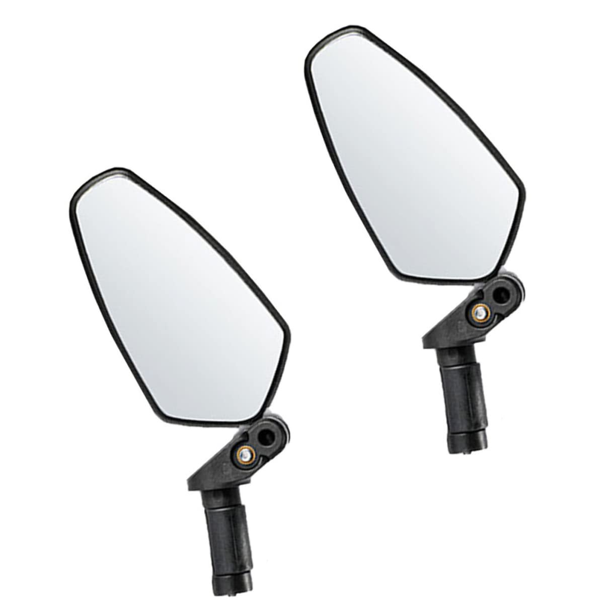 GANAZONO 2pezzi Specchietto Retrovisore Per Bicicletta Specchietti Riflettenti Per Bici Accessori Design Rotante Gradi Leggero e Pratico Per Visione Chiara Senza Girare La Testa