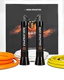 Rush Athletics IGNITE ROPE -Interchangeable Jump Rope System. Strength & Weight Loss Training. 3 Wei