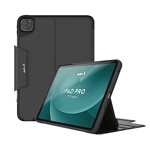 Mous Étui pour iPad Pro 12,9" 5ème génération (2021) et 6ème génération (2022) - Étui iPad Pro 12.9 avec Porte-Crayon et Support intégré