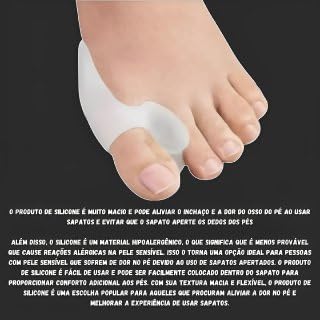 Protetor Ortopédico De Joanete Silicone Corretor Dedão Previne Dores Separador - SHACK