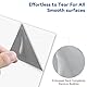 Ptwola 2 Stück Abwischbar Whiteboard Dry Erase Board Aufkleber 45,6 x 21,1 cm Kühlschrank Whiteboard Blatt Glatt Leerer Notizblock Abziehbare Tapete mit 2 Markern für Wand, Schreibtisch, Tür