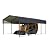 Metal Carport, 13x20FT Heavy Duty Steel Carport All-Weather with Galvanized Steel Roof & Heavy-Duty Anchor Rods for Pickup Trucks, Boats and Tractors