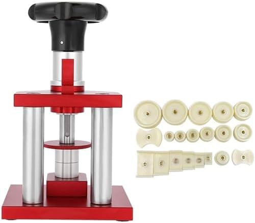 Watch Press Tool Set with 20 Molds - Professional Watch Repair Stamping Kit for All Watch Types - Precision Tool for Effective Watch Restoration