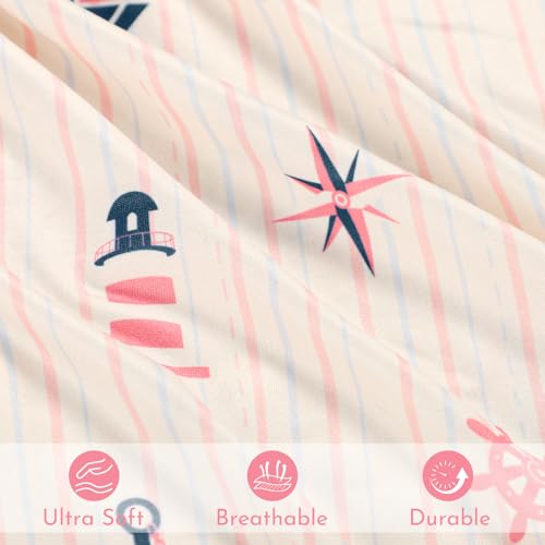 Image of DILIMI Newborn Lounger Cover, Ultra Soft Comfortable Lounger Slipcover Removable Cover for Infant Lounger Pillow, Navigation Anchor (Lounger Pillow Not Included)