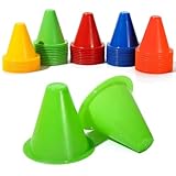 okby cono da allenamento per calcio - 10 pezzi cono da allenamento per calcio accessori per porta pennarelli in plastica(verde)