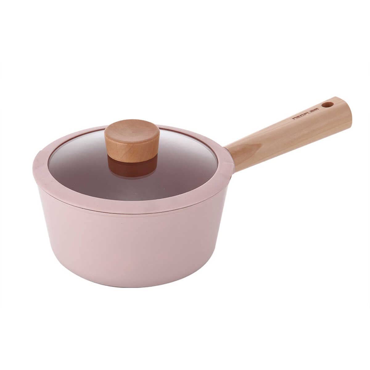 Fika Blossom Saucepan with Glass Lid, 18 cm Size, Sandy Pink