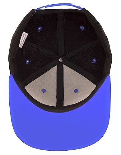 Image of Gelante Snapback Hats for Men - Flat Bill Brim Baseball Cap Hat - Plain Blank Adjustable