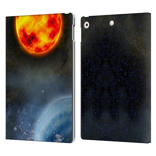 Étui portefeuille iPad 10.2 cuir housse protection planètes Simone Gatterwe