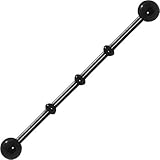 Body Candy Ball Black Industrial Project Bar 40mm