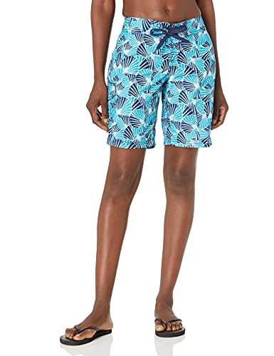 Kanu Surf Women's Oceanside UPF 50+ Active Swim Board Short (Reg & Plus Sizes), Alyssa Aqua, 14